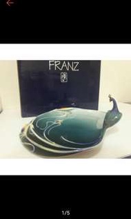 正品 FRANZ 法藍瓷 孔雀盤