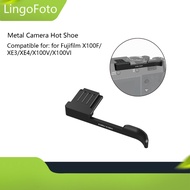Aluminum Alloy Thumbs Up Grip Holder Camera Hot Shoe for Fujifilm Camera X100V/X100VI/X100F/XE3/XE4