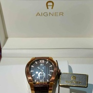 081398509801 BEKAS Jam Tangan Pria ORIGINAL Aigner Palermo A58100