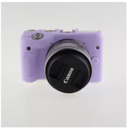 เคสยางซิลิโคนกันกระเเทกสำหรับกล้องแคนนอน รุ่น EOS M10 สีม่วง CAMERA CASE SILICONE CANON EOS M10 PURPLE (1213)