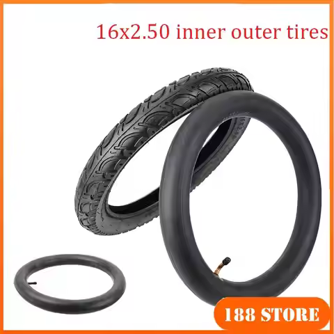 16x2.50 16 Inch Outer Tyre And Inner Tube For Inmotion V10 V10F Unicycle Bike Foldable Bicycle Elect