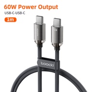 Toocki PD 60W สาย USB Type C ไปยัง USB C สายเคเบิ้ล QC 4.0สาย USB-C ชาร์จเร็วสำหรับ Macbook Air 2020