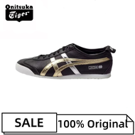 【✅IN STOCK】Onitsuka Tiger Mexico 66 Lightweight low-top athleisure shoes men's shoes black and gold