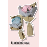 Bunga ros kait / crocheted rose bouquet /bunga kait handmade