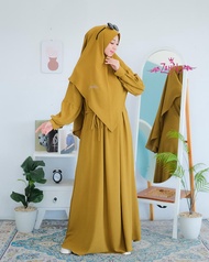 FULICA SET SYAR'I GAMIS SET HIJAB TERBARU BY ZAHIN TERLARIS GAMIS SIMPEL GAMIS POLOSAN ELEGANT 2023
