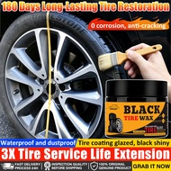 【180 Days Long-Lasting Tire Restoration】tyre wax shine tyre shine rim cleaner car spray applicator g