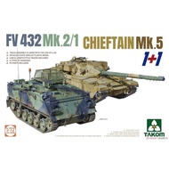 Double Tank TAKOM Sanhua 5008 1/72 FV432MK2/1+Chief MK5 tank