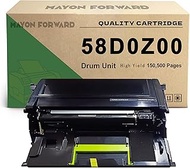 58D0Z00 High Yield Drum Unit 1-Pack Replacement for Lex mark 58D0Z00 Imaging Unit Compatible with B2