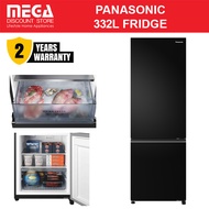 PANASONIC NR-BV361BPKS 332L 2-DOOR FRIDGE WITH BOTTOM FREEZER (3 TICKS)