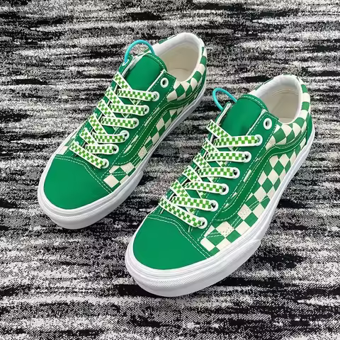 Flat Checkerboard Shoelaces for Sneakers AF1 Classic Wave Shoelaces Sports Casual Canvas Basketball 