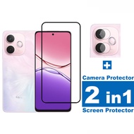 2 in 1 Full Coverage Tempered Glass For OPPO A5 Pro 4G 5G A3x A3 A3i A1i A1s A3i A5 Pro Plus 5G 4G S