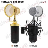 Condenser Microphone With Shock Proof Mount - BM-8000 - Silver