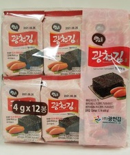 廣川海苔 - 韓國直送-Kwang Cheon Kim (廣川海苔) - 明太子海苔紫菜 (12包)(平行進口)