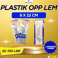 OPP PLASTIC GLUE SEAL 8x22