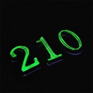 Straight Luminous Metal House Number Number Letter House Number Room Number Plate Number Sign House 