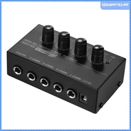[SzgqmyyxcbMY] Gazechimp 4 Channel Audio Mixer Portable Stereo Mixer for Bass Bars Outdoor