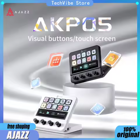 Ajazz AKP05 Mechanical Macro Keyboard Multi-Function Desktop USB Mini Keyboard Multimedia StreamDock