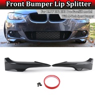 Carbon Fiber Front Bumper Splitter Spoiler Lip For BMW E92 E93 M-Sport Pre-LCI