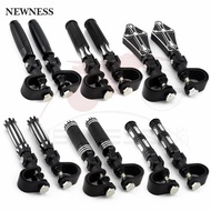 1"  1.25" Motorcycle Highway Crash Bar Clamps Engine Guard Foot pegs Footpeg Mounts Rest For Harley 