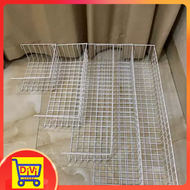 DIVI STORE #16" (3pcs)  Wire Grid Hanging Basket White Coating wire mesh Basket open basket Flower Pot