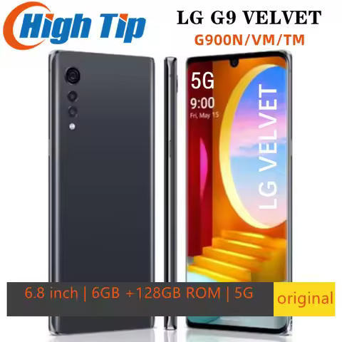 Original Unlocked LG G9 5G LM-G900N G900TM LG VELVET Mobile Phone 6GB Ram 128GB Rom 6.8'' Screen Sma