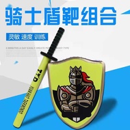 Children Taekwondo Knight Shield Target Sword Target Sword Shield Combination Training Equipment Spe