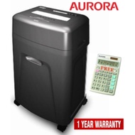 Aurora Paper Shredder (AS105MQ) Micro-Cut [FREE Aurora Calculator (DT389L)]