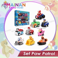 COD SET HADIAH MAINAN MINIATUR ANAK LAKI ACTION FIGURE PAW PATROL PULLBACK CAR