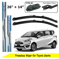 Brainbox Frameless Wiper Toyota Sienta Wiper Blade Car Windshield