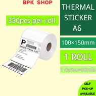 Thermal Sticker A6 100×150mm 350pcs per roll Shipping Courier Airway Bill Consignment Note 10x15cm 350pcs 500pcs