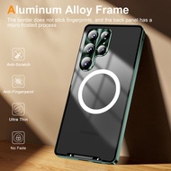 Metal Aluminium Alloy Frame Hard PC Backboard Shockproof Phone Cover For Samsung Galaxy S25 S24 S23 