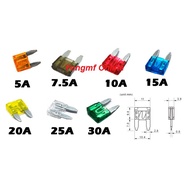 5A 7.5A 10A 15A 20A 25A 30A Mini Blade Fuse For Car Truck (FS-001)