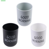 SONAR Good Morning Cup Travel Healthy Nordic Style Toothbrush Holder Storage Organizer Cup Drinking 