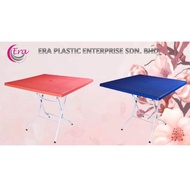 Foldable Plastic Table 3'x3' RED/white/blue / Mamak Hawker table / Meja Lipat
