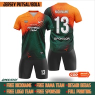 KAOS JERSEY PUTSAL / SPEAK BOLA DESAIN BEBAS FULL COSTUME FULL PRINTING FREE NICKNAME SPONSOR NAMA T