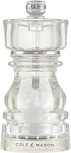 Cole & Mason 207CM-H233102 London Acrylic Salt Mill, 13cm