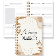 Daily Weekly Planner Notebook 7 Day Work Planner Agenda Undated Personal Productivity Appointment Bo