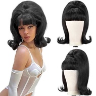 Wig 50 60s 70s Women's Bangs Chemical Fiber Headgear Halloween Wig