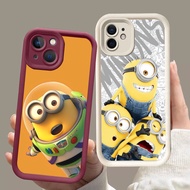 HK-1 Cute Minions Casing HP For iPhone 13 16 11 12 Plus Pro Max