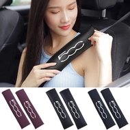 Car Seat Belt Cover Adjustable Plush Car Safety Belt Cover Shoulder Pad For FIAT 500 500E 500L 500C 
