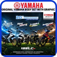ORIGINAL YAMAHA COVER SET BODY SET MOTOR 135LC SE FI V8 SAMBA GREEN MATADOR RED TANK WHITE LC135 V8 