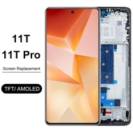 AMOLED 11T Pro Screen for Xiaomi 11T Pro 2107113SG LCD Display Touch Screen Digitizer Replacement  f