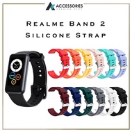 MY Stock - Realme Band 2 Strap Silicone Soft Sports Bracelet Replacement Belt Accessories