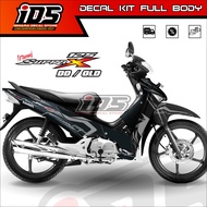Decal Supra X 125 Old Full Body Stiker Supra X 125 Lama Full Body Desain Racing