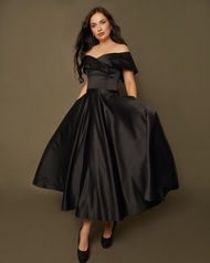 黑色婚紗、晚禮服、緞面婚紗、短版婚紗