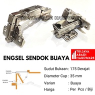 175 Degree Crocodile Spoon Hinge - Cabinet Door Hinge