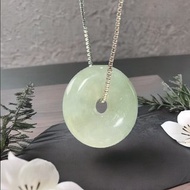 【願‧平安】冰種翡翠平安扣項鍊 | 天然緬甸玉A貨翡翠 | 送禮