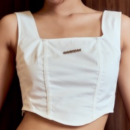 DAYBREAK Corset Blouse สีขาว เสื้อ Crop Top