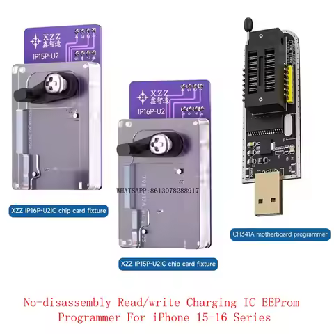 XZZ U2 No-disassembly Read/write Charging IC EEProm Programmer For iPhone 15-16 Series Phone Repair 