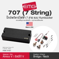EMG® 707 (7 Strings) ปิ๊กอัพกีตาร์ไฟฟ้า 7 สาย Humbucker วัสดุ Alnico V ตำแหน่ง Neck/Bridge ** Made